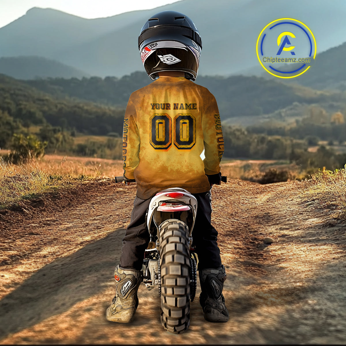 Smoke Motocross Jersey Custom Orange Dirt Bike Shirts for Men Kid Women Racing Jersey XM409