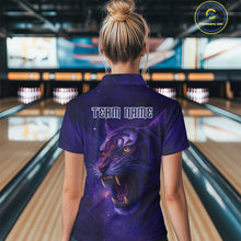 Load image into Gallery viewer, Purple Tiger Bowling Shirts for Team Men Women Custom Bowling Jersey Polo &amp; 1/4 Zip Shirt MBL189