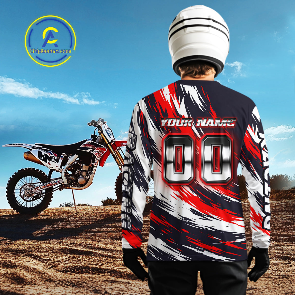 Custom Motocross Jersey for Men Kid Women Dirt Bike Jersey Red&Black Riding Shirt XM481