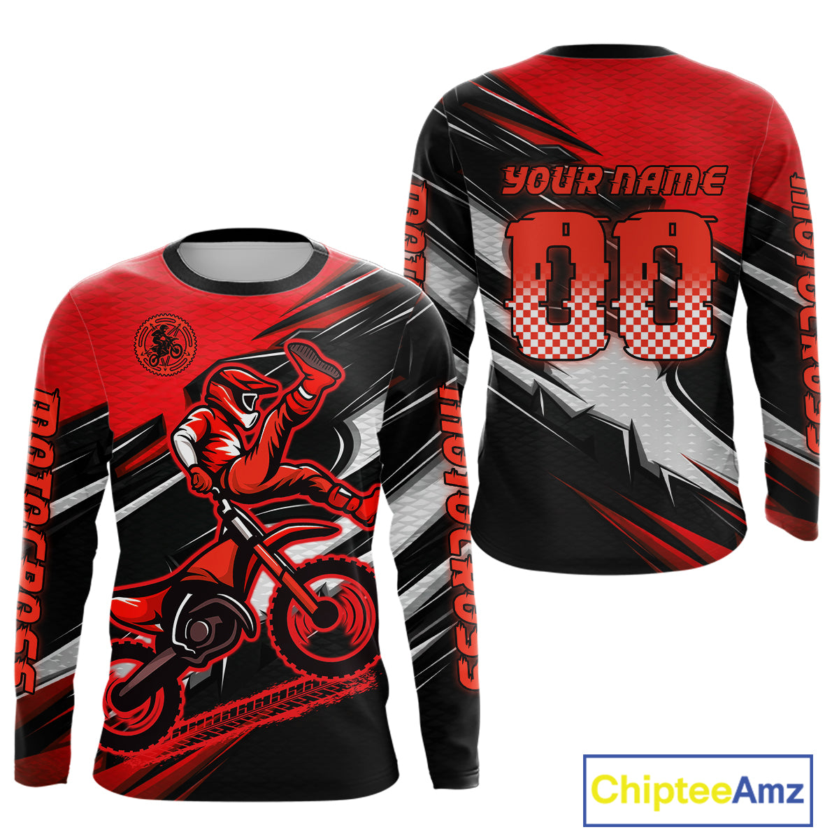 Custom Red Motocross Jersey Men Kid Women Dirt Bike Jersey Motorcycle Riding Shirt XM486