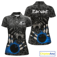 Load image into Gallery viewer, Gray Wolf Bowling Shirts for Team Women Men Wolf Bowling Jerseys Custom MBL198