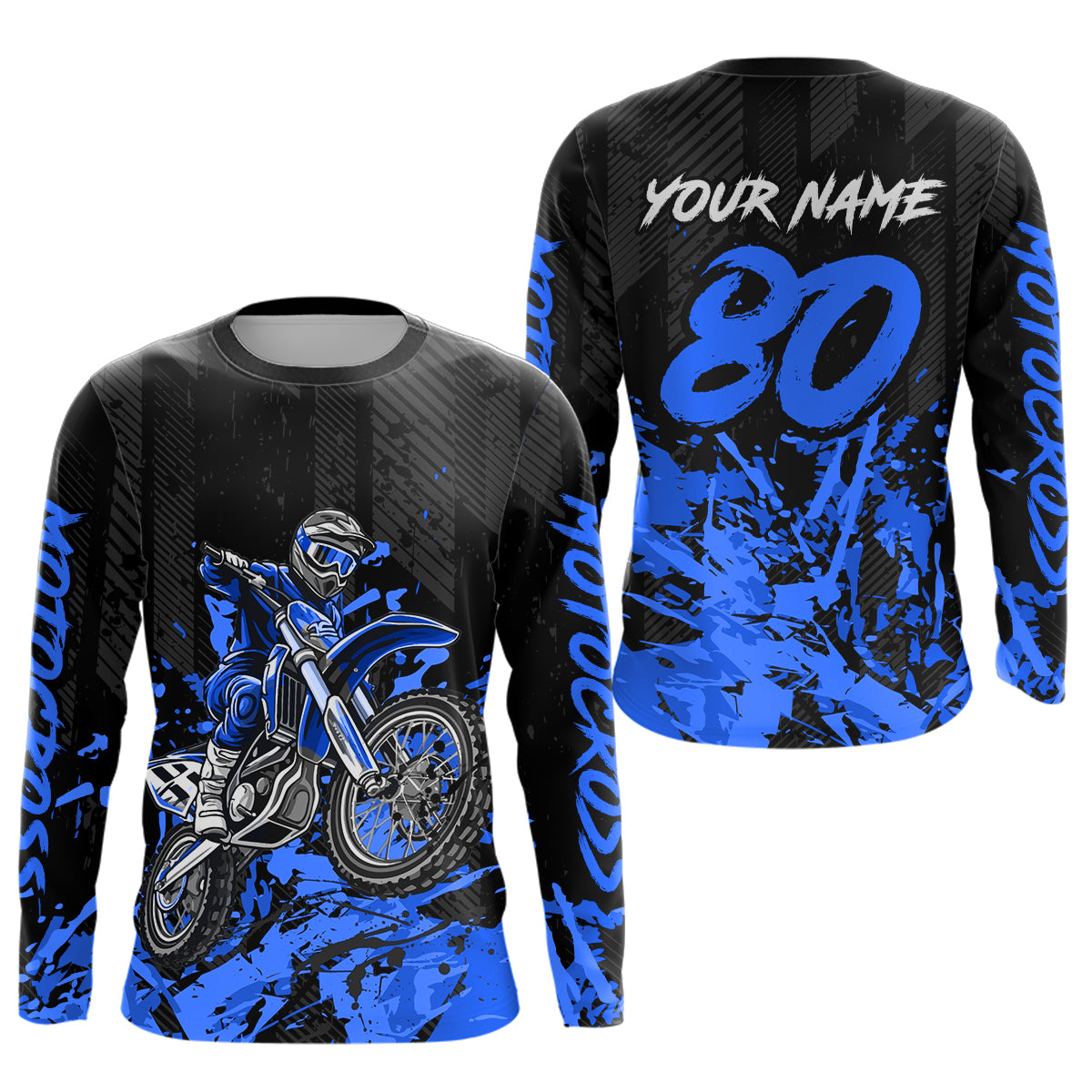 Custom Red Motocross Jersey Racing Motocycle Shirts for Men Women Kid UPF30+ DNT43