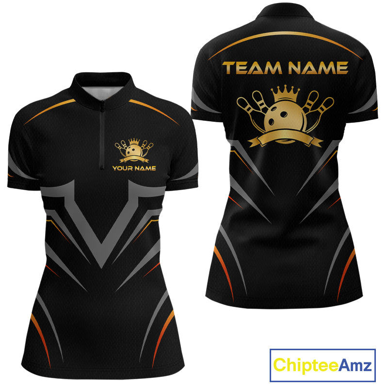 Black and gold sports jersey with team name and logo on a white background