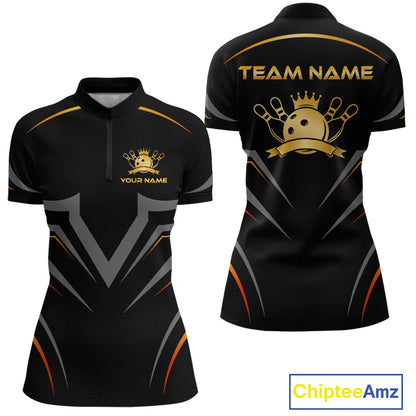 Black and gold sports jersey with team name and logo on a white background