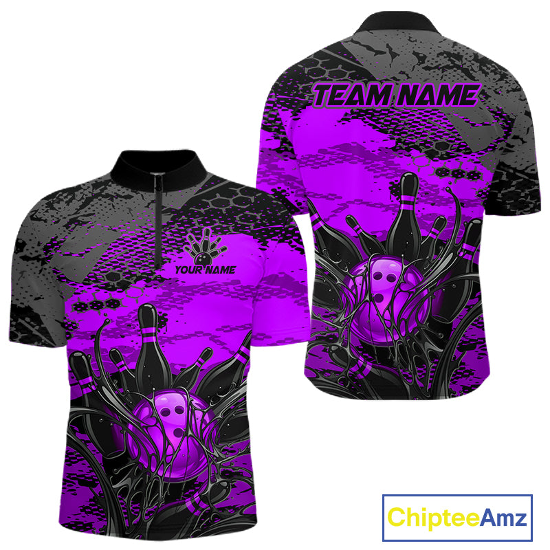 Purple and black sports jersey with 'Team Name' text on a white background