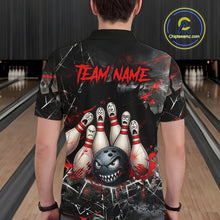 Load image into Gallery viewer, Cracked Angry Bowling Shirts for Men Custom Bowling Team Jersey Bowling League HNT286