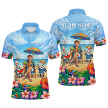 Load image into Gallery viewer, Custom Photo Funny Summer Bowling Jersey for Men Bowling Team Shirts Polo &amp; 1/4 Zip HNT258