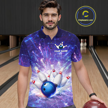 Custom Bowling Jersey for Men Bowling Uniform Polo & 1/4 Zip Bowling Shirts for Bowler and Team HNT231