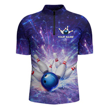 Load image into Gallery viewer, Custom Bowling Jersey for Men Bowling Uniform Polo &amp; 1/4 Zip Bowling Shirts for Bowler and Team HNT231
