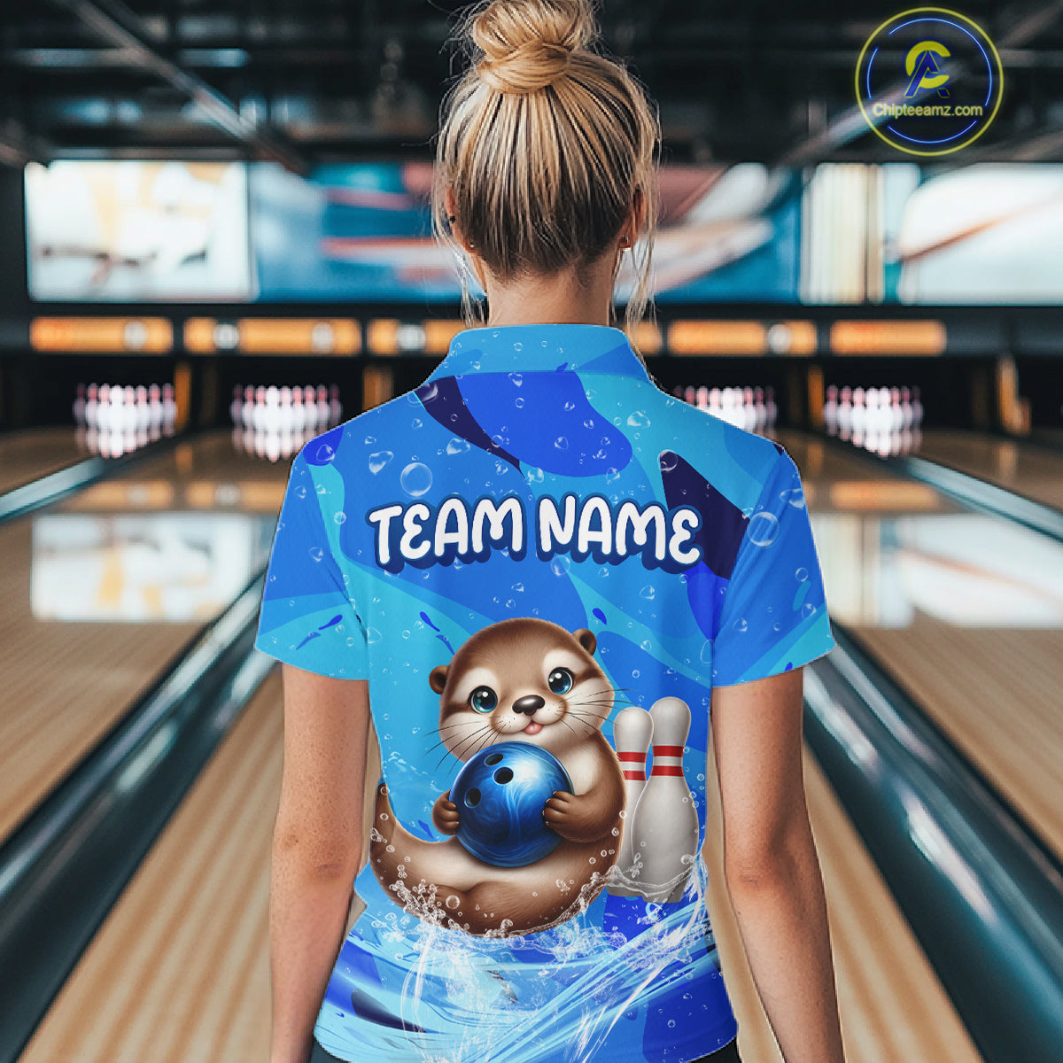 Custom Funny Otte Bowling Jersey for Women Bowling Team Shirts Bowling Gifts Polo & 1/4 Zip HNT269
