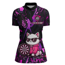 Load image into Gallery viewer, Custom Funny Cat Dart Shirts For Women Dart Board Gifts Darts Team Jerseys Dart League NNT153