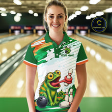 Load image into Gallery viewer, Custom Funny Chameleon Bowling Jersey for Women Bowling Team Shirts Bowling League HNT308