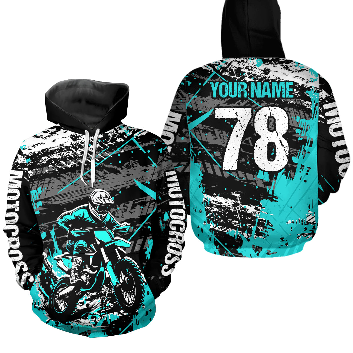 Motocross Hoodie Dirt Bike Off Road Custom Motocross Hoodie Shirt for Men Women HOT24