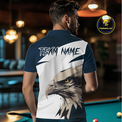 Custom Eagle 8 Ball Billiard Shirts for Men Billiard Tournament Billiard Team Shirts Polo & 1/4 Zip NNT109