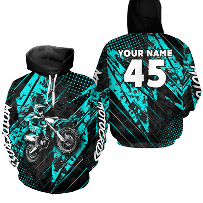 Custom Motocross Racing Hoodie Dirt Bike Off Road Motocross Hoodie Shirt for Men Women HOT21