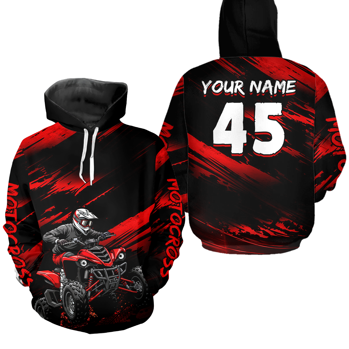 Custom Youth ATV Motocross Hoodie for Kid Adult ATV Quad Bike Off Road Hoodie HOT31
