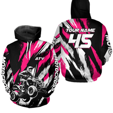 Load image into Gallery viewer, Custom ATV Quad Bike Off Road Hoodie for Men Women ATV Motocross Hoodie for Kid Adult HOT33