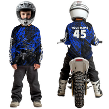 Load image into Gallery viewer, Custom Blue ATV Motocross Shirts Kid Men Women Off-Road Quad Bike Shirt UPF30+ DNT61