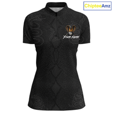 Load image into Gallery viewer, Custom Black Cobra Snake 8 Ball Billiard Shirt for Women Billiard Team Jersey Billiard League NNT188