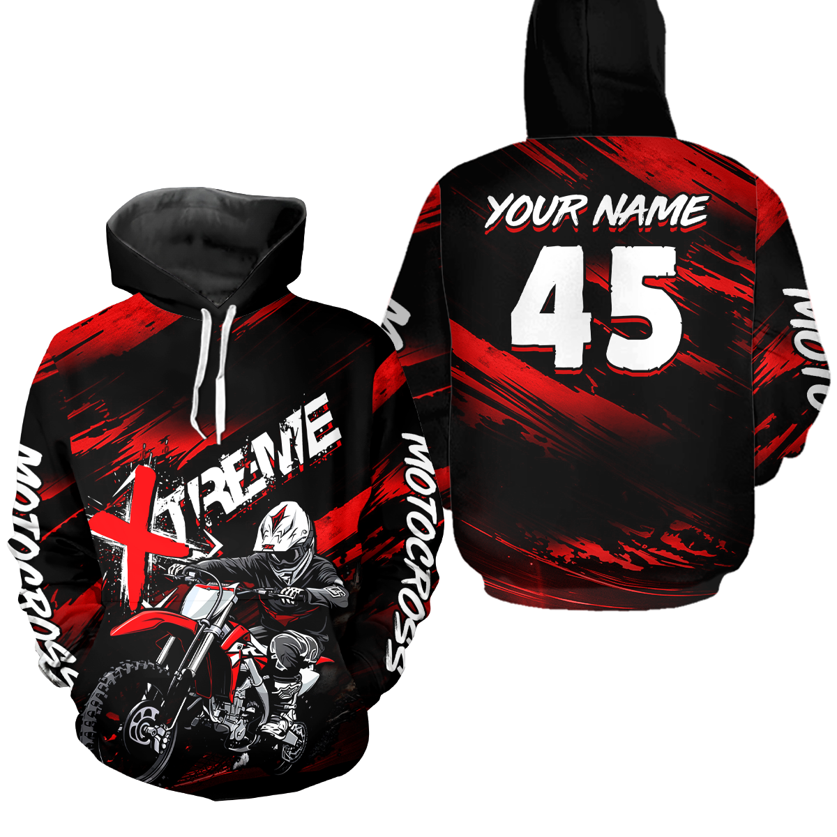 Motocross Racing Hoodie Custom Dirt Bike Off Road Motocross Hoodie Shirt for Men Women HOT22