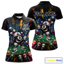 Load image into Gallery viewer, Custom Funny 8 Ball Pool Shirts Billiard Shirt for Women Billiard Team Jersey Billiard League NNT183
