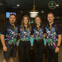 Load image into Gallery viewer, Custom Funny 8 Ball Pool Shirts Billiard Shirt for Women Billiard Team Jersey Billiard League NNT183