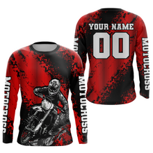 Load image into Gallery viewer, Custom Red MX Off Road Racing Shirts Kid Men Women Youth Motocross Shirts UPF30+ DNT36