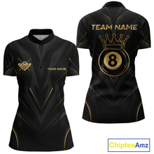 Load image into Gallery viewer, Black and gold sports jersey with 'Team Name' and 'Your Name' text on a white background