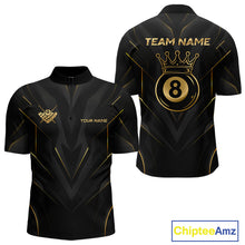 Load image into Gallery viewer, Black and gold sports jersey with customizable text on a white background