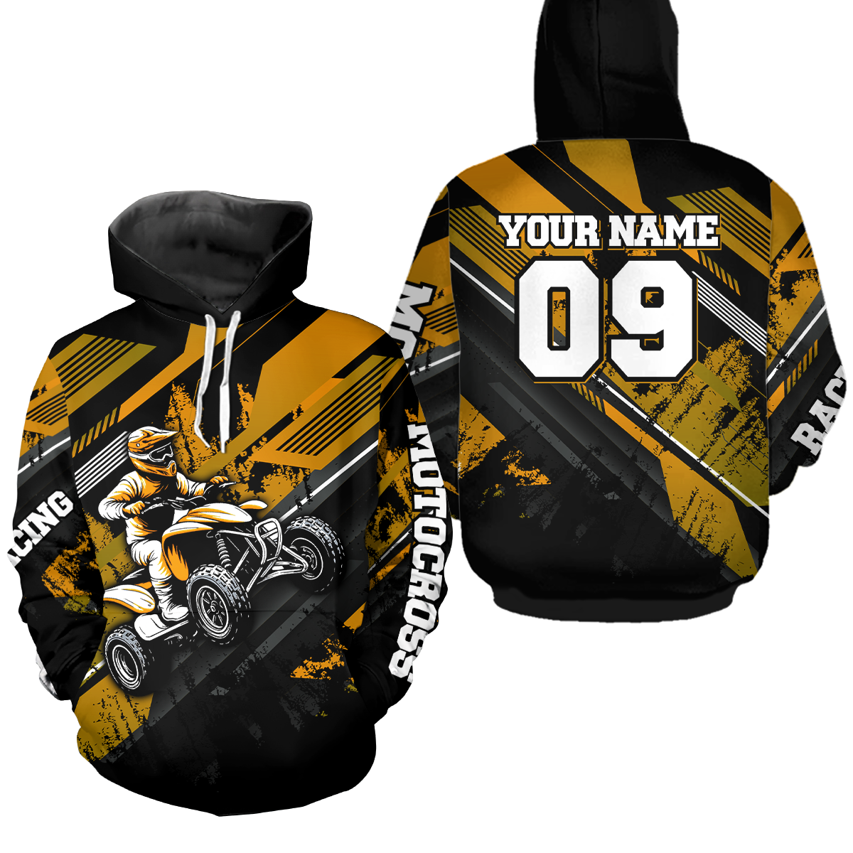 Youth ATV Motocross Hoodie Custom Off-Road Quad Bike Hoodie for Kid Men Women HOT06