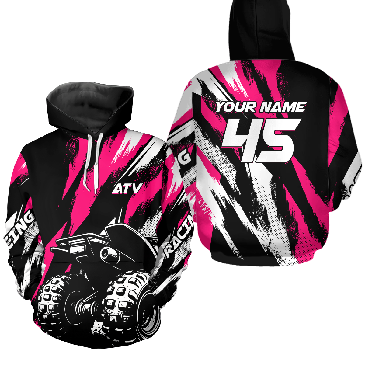 Custom Youth ATV Motocross Hoodie Jersey Off-Road Hoodie Shirt for Kid Men Women HOT04
