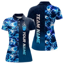 Load image into Gallery viewer, Bowling Shirt For Womens Custom Name Bowling Flame Lightning Team Jersey Shirt YYD0030