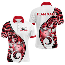 Load image into Gallery viewer, Custom Bowling Team Polo Shirts for Men - Personalized Abstract Bowling Jersey YYD0079