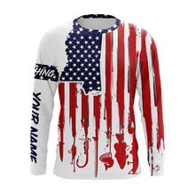 Load image into Gallery viewer, Mississippi America flag UV protection performance fishing shirts A34