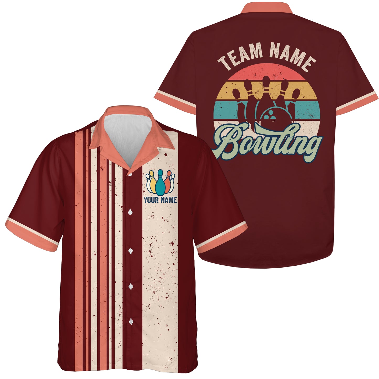 Custom Retro Bowling Shirts For Men And Women, Custom Bowling Team Shirts A73