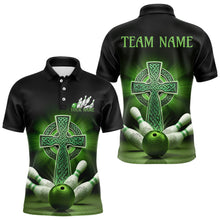 Load image into Gallery viewer, Custom Celtic Cross Faith Bowling Polo Team Shirts For Men, Bowlers Outfits IPHW8577