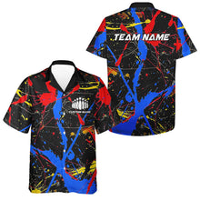 Load image into Gallery viewer, Personalized Colorful Bowling Hawaiian Shirts For Men, Custom Name Bowling Team Jerseys IPHW6181
