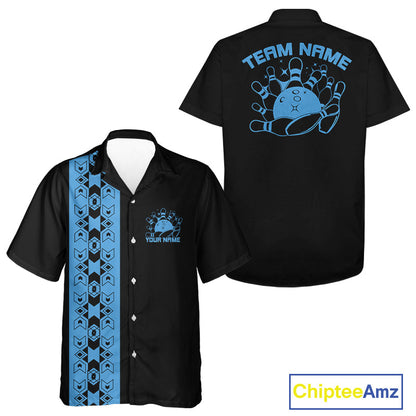 Custom Vintage Tribal Bowling Shirt For Men And Women, Bowling Team Button Up Shirt IPHW10063