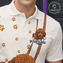 Load image into Gallery viewer, Custom Funny Poodle Dog Men Bowling Team Shirt, Dog Lovers Bowling Uniform IPHW10212