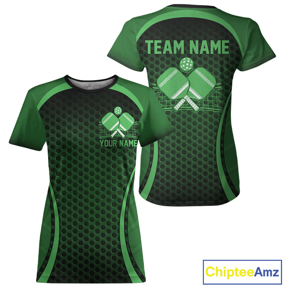 Custom Green Pickleball For Women, Women's Pickleball Outfit Pickleball Team IPHW10694