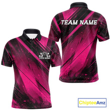 Load image into Gallery viewer, Pink and black sports jersey with 'Team Name' text on a white background, featuring Chiptee Amz branding.