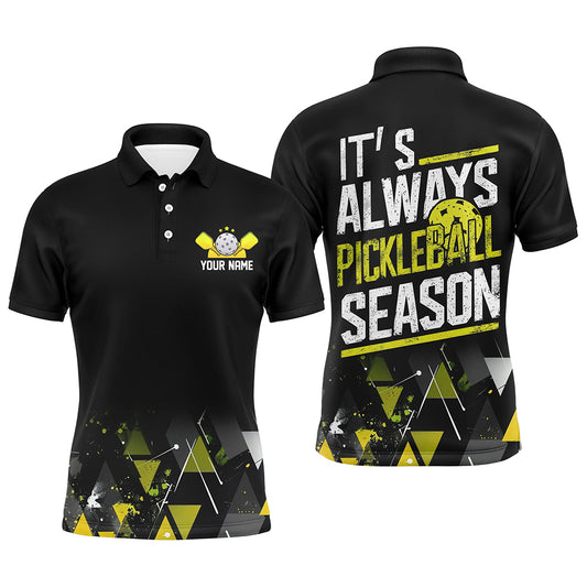"It'S Always Pickleball Season" Men'S Pickleball Outfits Custom Pickleball Team Uniform | Yellow IPHW6916