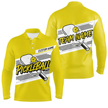 Load image into Gallery viewer, Personalized Men'S Pickleball Polo Shirts, Pickleball Tournament Shirts For Team | Yellow IPHW6706