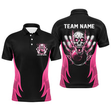Load image into Gallery viewer, Custom Multi-Color Flame Skull Bowling Shirts For Team, Bowlers Outfit Bowling Jerseys For Men And Women IPHW6558