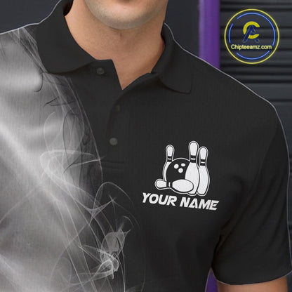 Custom Smoke California Flag Bowling Men Team Shirts, Patriotic California Bowling Jerseys IPHW10629