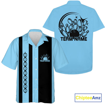 Custom Classic Vintage Bowling Team Shirts, 50S Retro Bowling Button Up ShirtIPHW10872