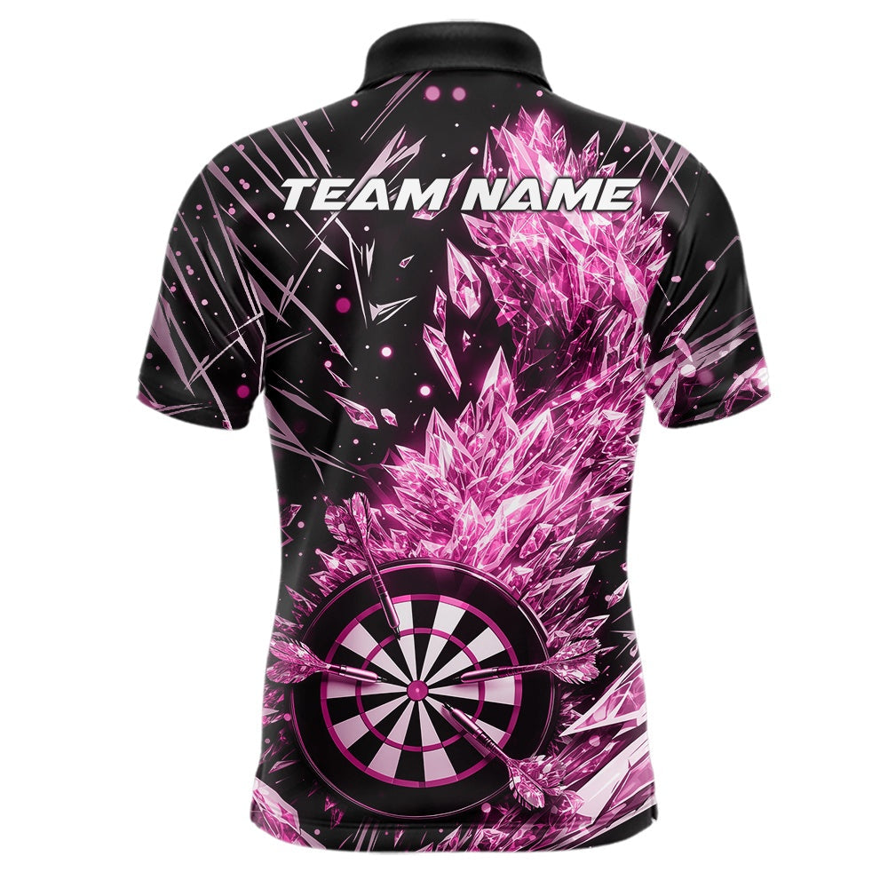 Custom Pink Ice Crystal Dart Jerseys, Ice Dart Team Multi Styles Shirts For Men, Women And Kids IPHW10405