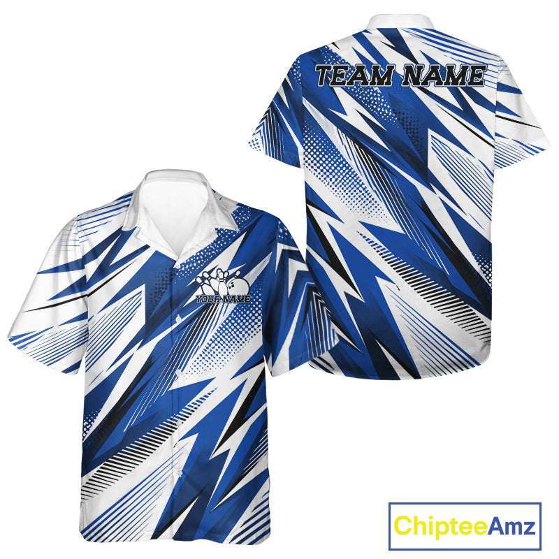 Blue and white sports jersey with 'Team Name' text on a white background, featuring Chiptee Amz branding.