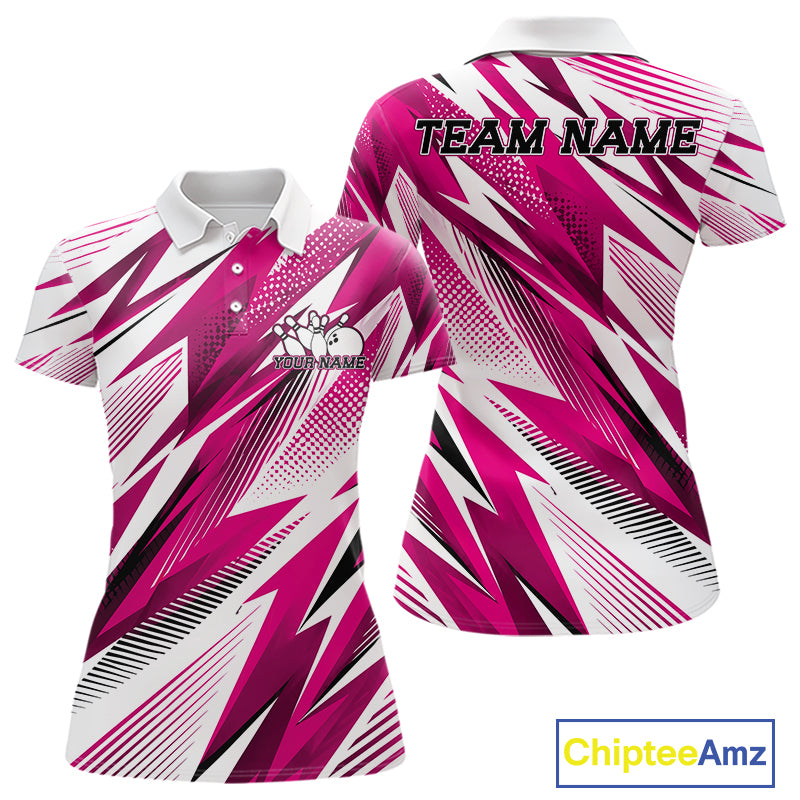 Pink and white sports jersey with 'Team Name' and 'Your Name' text space, Chiptee Amz logo.