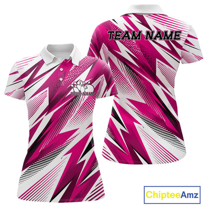 Pink and white sports jersey with 'Team Name' and 'Your Name' text space, Chiptee Amz logo.